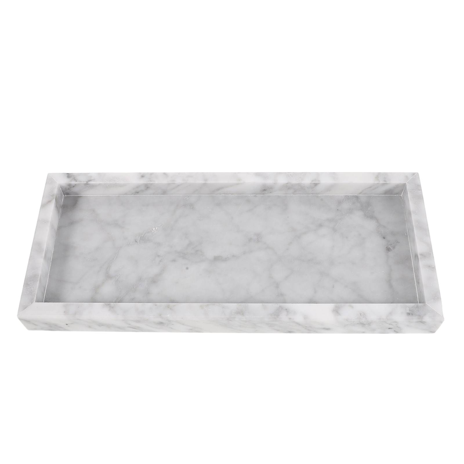 12x5 Rectangle Marble Tray Van - đánh giá và giá Home Bathroom Organizer