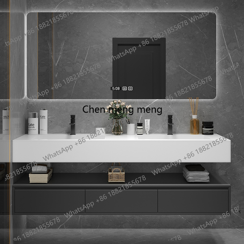 Black Lighting Shelf Bathroom  - đánh giá và giá Home Bathroom Vanity Combo