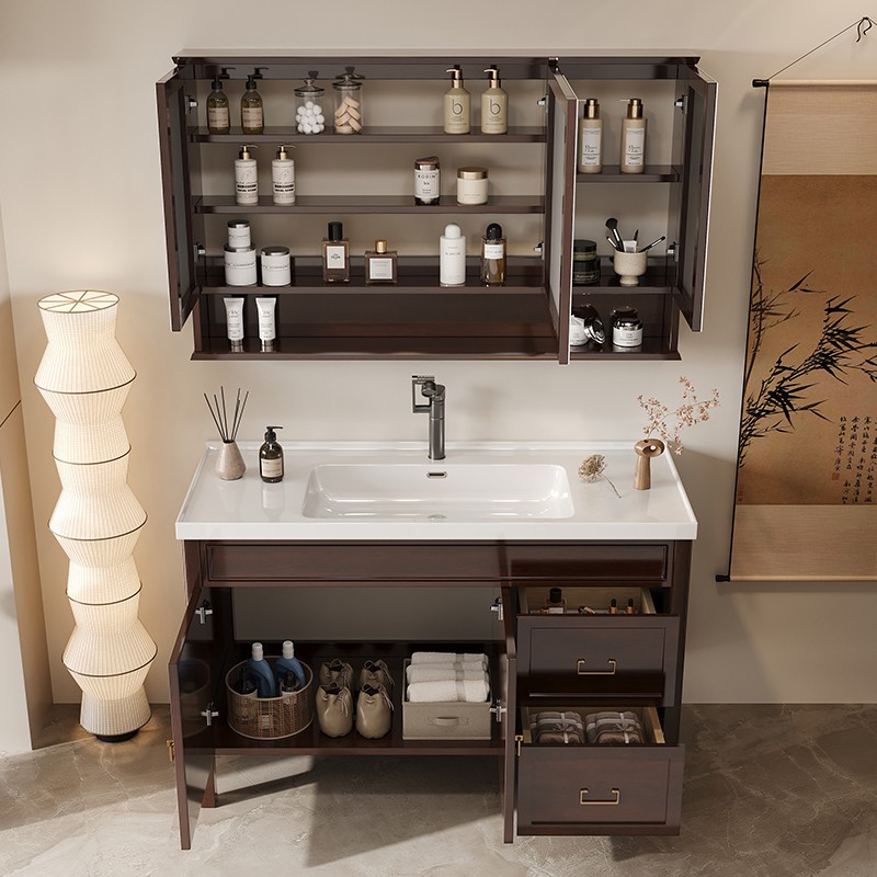 Standing Storage Bathroom Cabi - đánh giá và giá Home Bathroom Vanity Combo