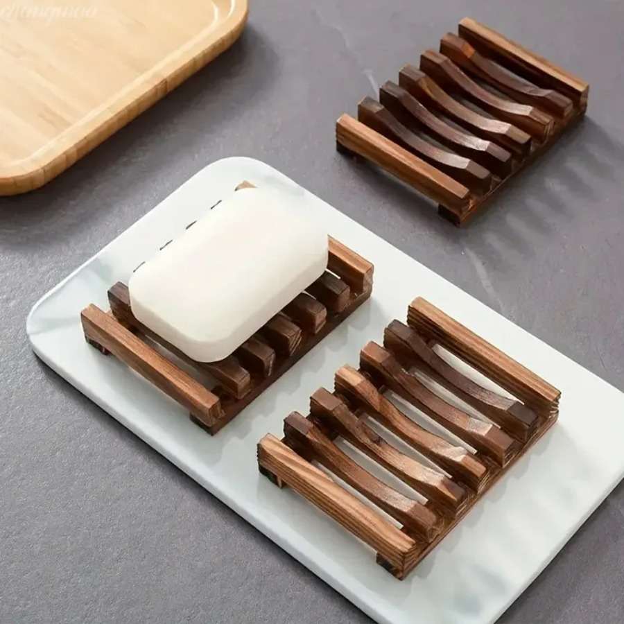 Natural Bamboo Soap Holder, Wo - đánh giá và giá Home Essentials Bathroom Storage