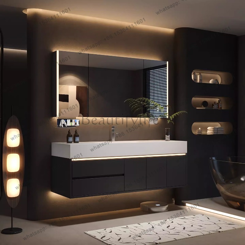 YJ Luxury Drawers Cupboard Pap - đánh giá và giá Home Bathroom Vanity Combo